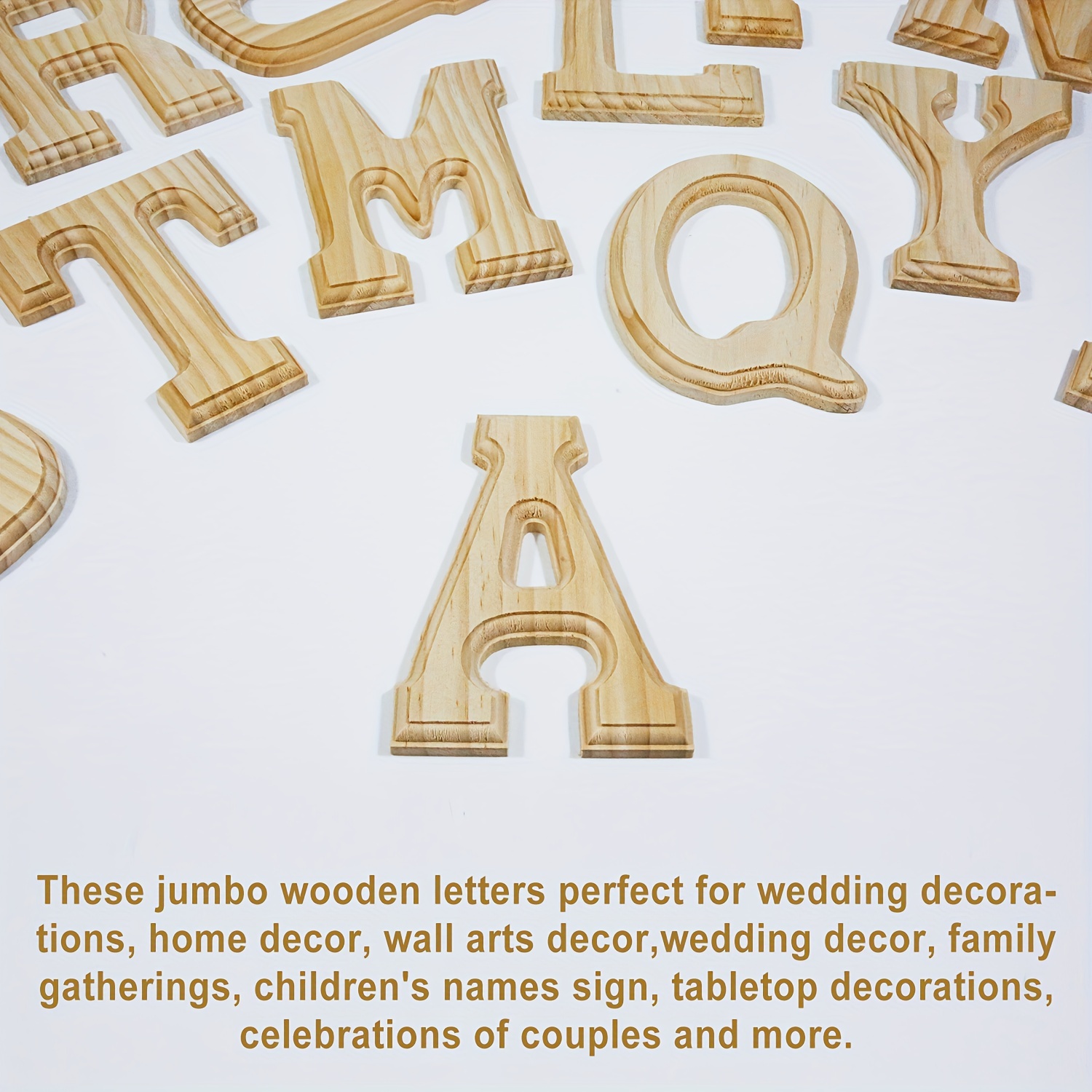 Wood Letters, 6 Inch LETTER O 