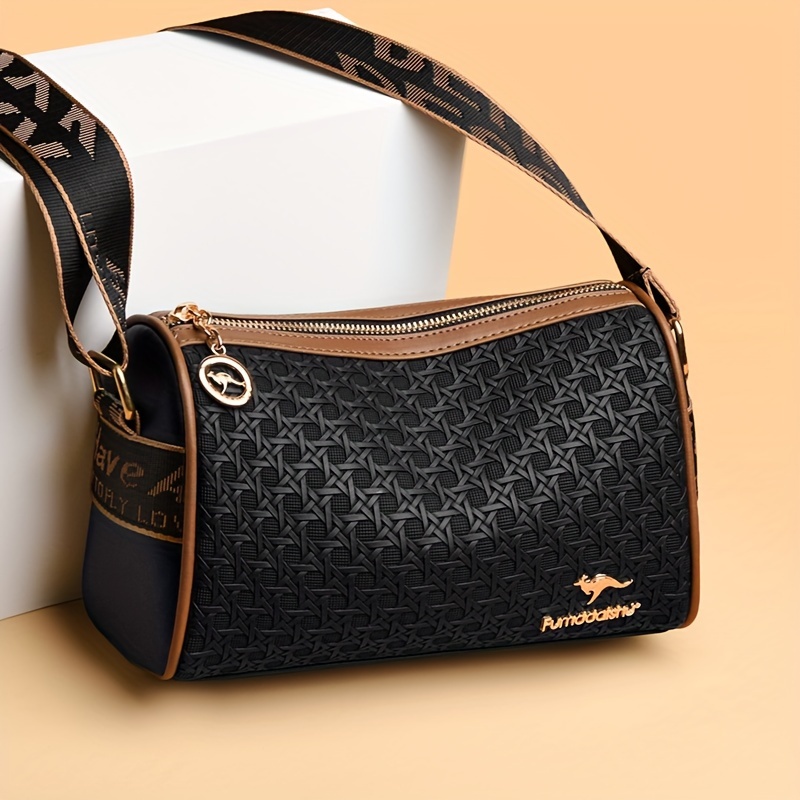 

Fashion Crossbody Cylinder Bag, Trendy Shoulder Barrel Bag, Women's Casual Handbag & Purse