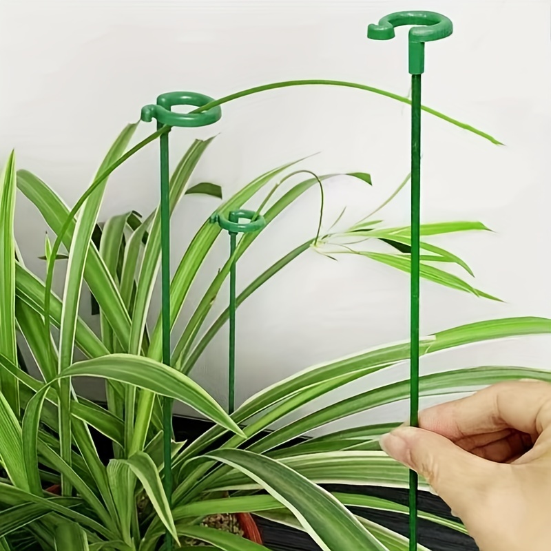

10pcs Plant Support Rods - Securely Fix Butterfly Orchids & Protect Potted Flowers In Home Gardens!