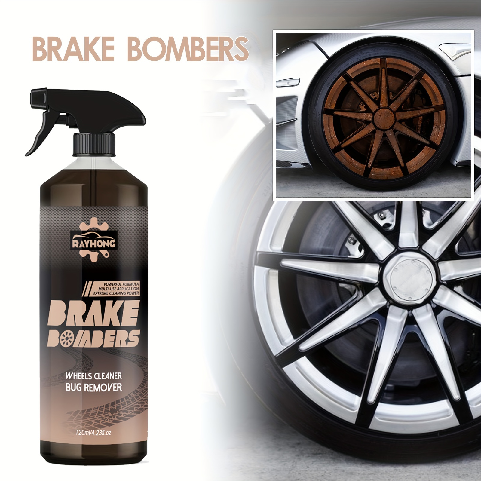 Brake Bomber 100ml Car Stain Remover Cleaner Spray Agent with
