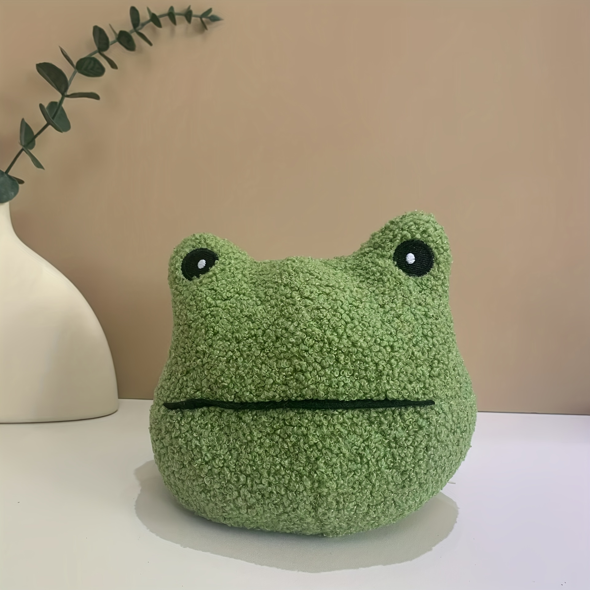 20cm / 7.87in Cute Frog Plush Bag -the Perfect Decorated Crossbody Bag - For Birthday And Christmas Gifts.Creative Kawaii Cartoon Plush Day Bag
