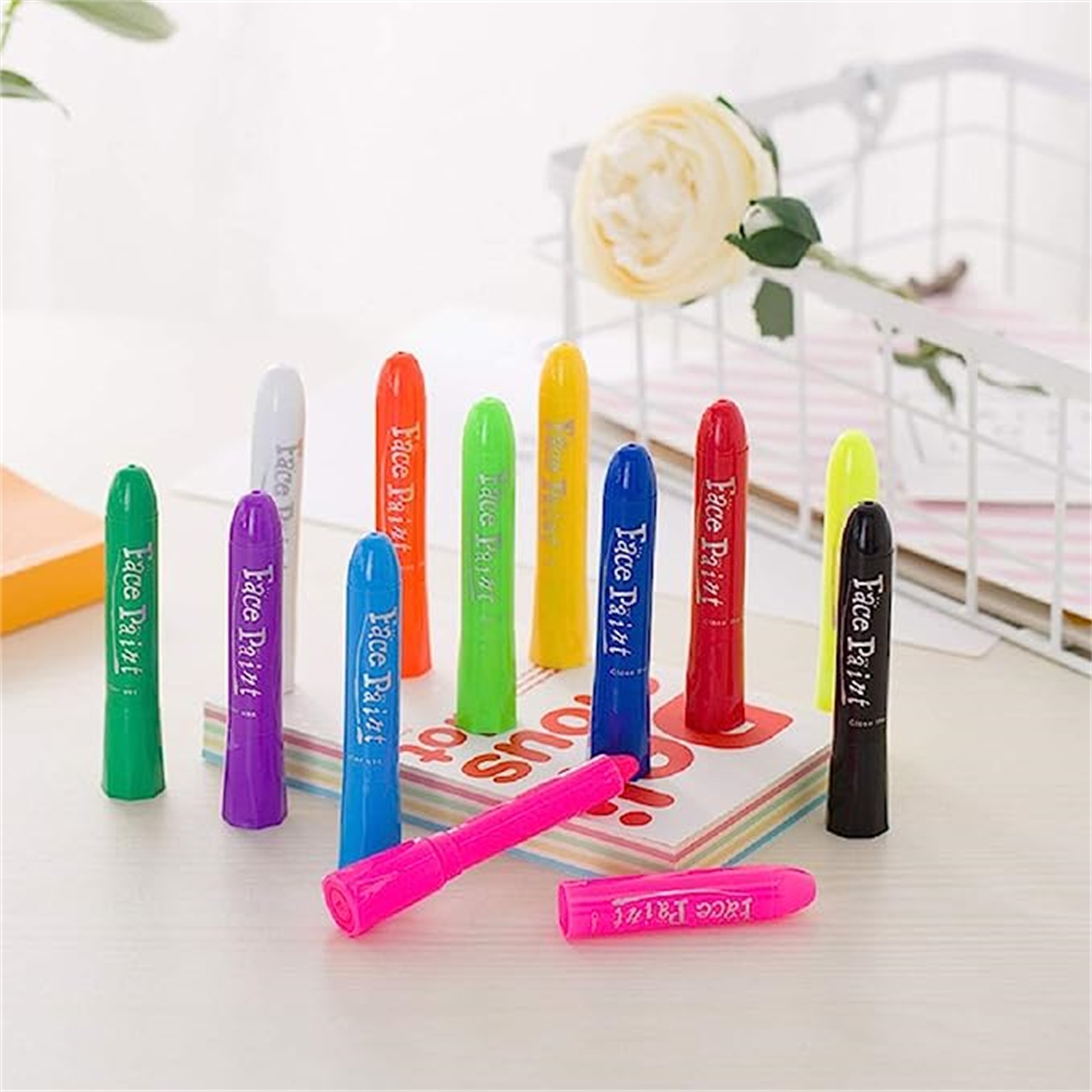 12/8 Colors Crayons Pen Shape Safe Non toxic Washable - Temu