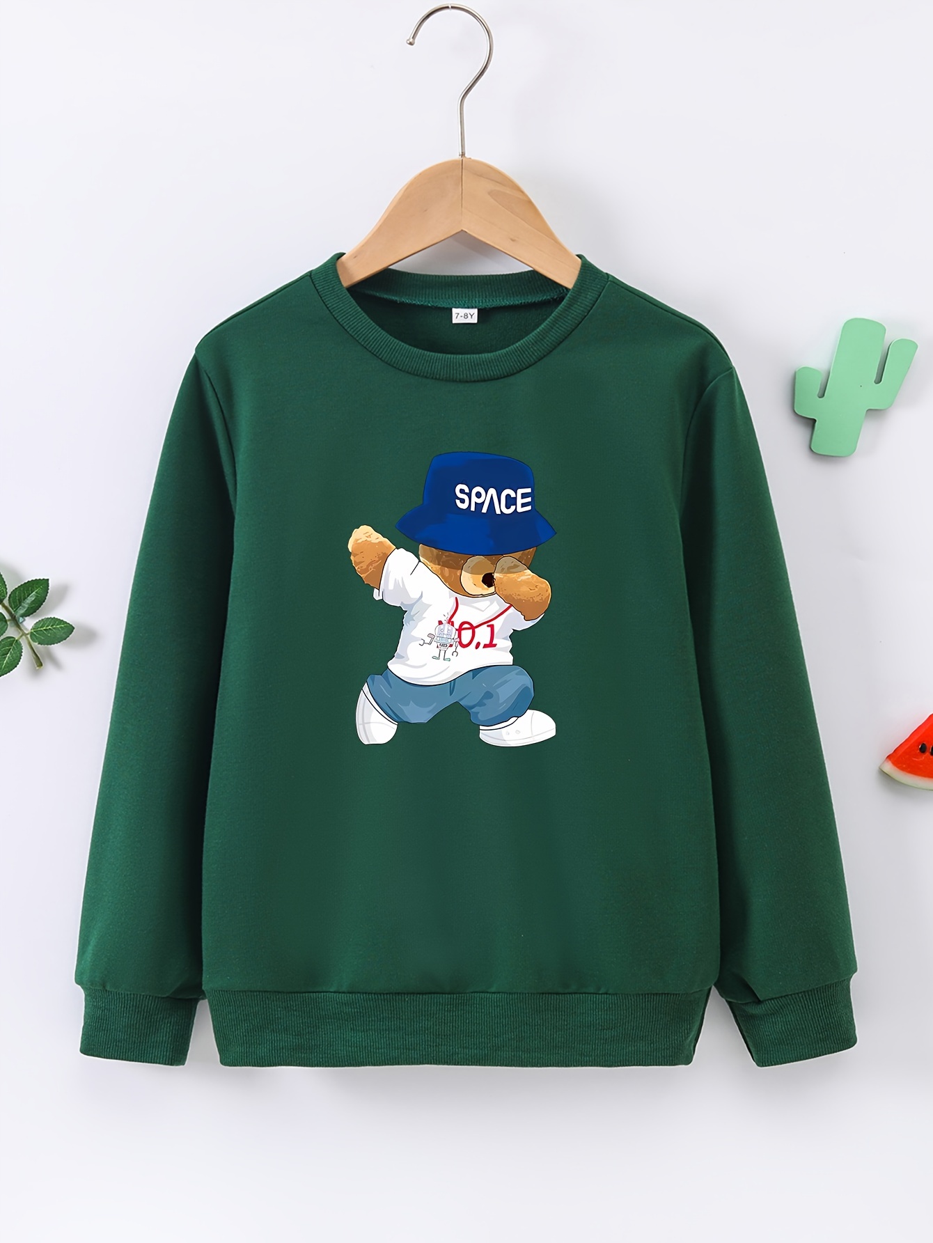 Kids Bear Printed Cool & Stylish T-Shirt Set main image 1