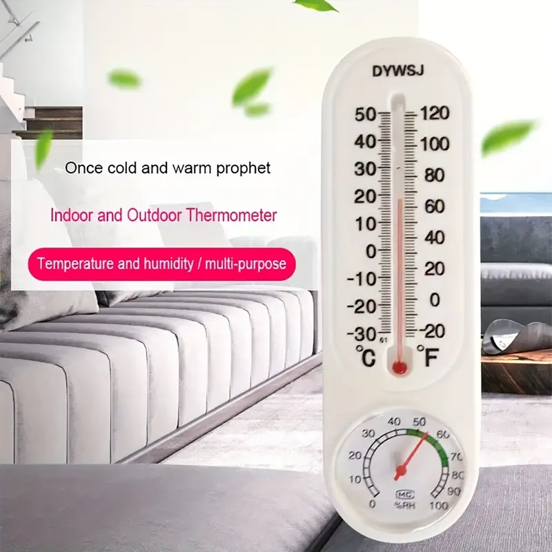 Wall Mounted Thermometer For Indoor Outdoor Home Garden - Temu