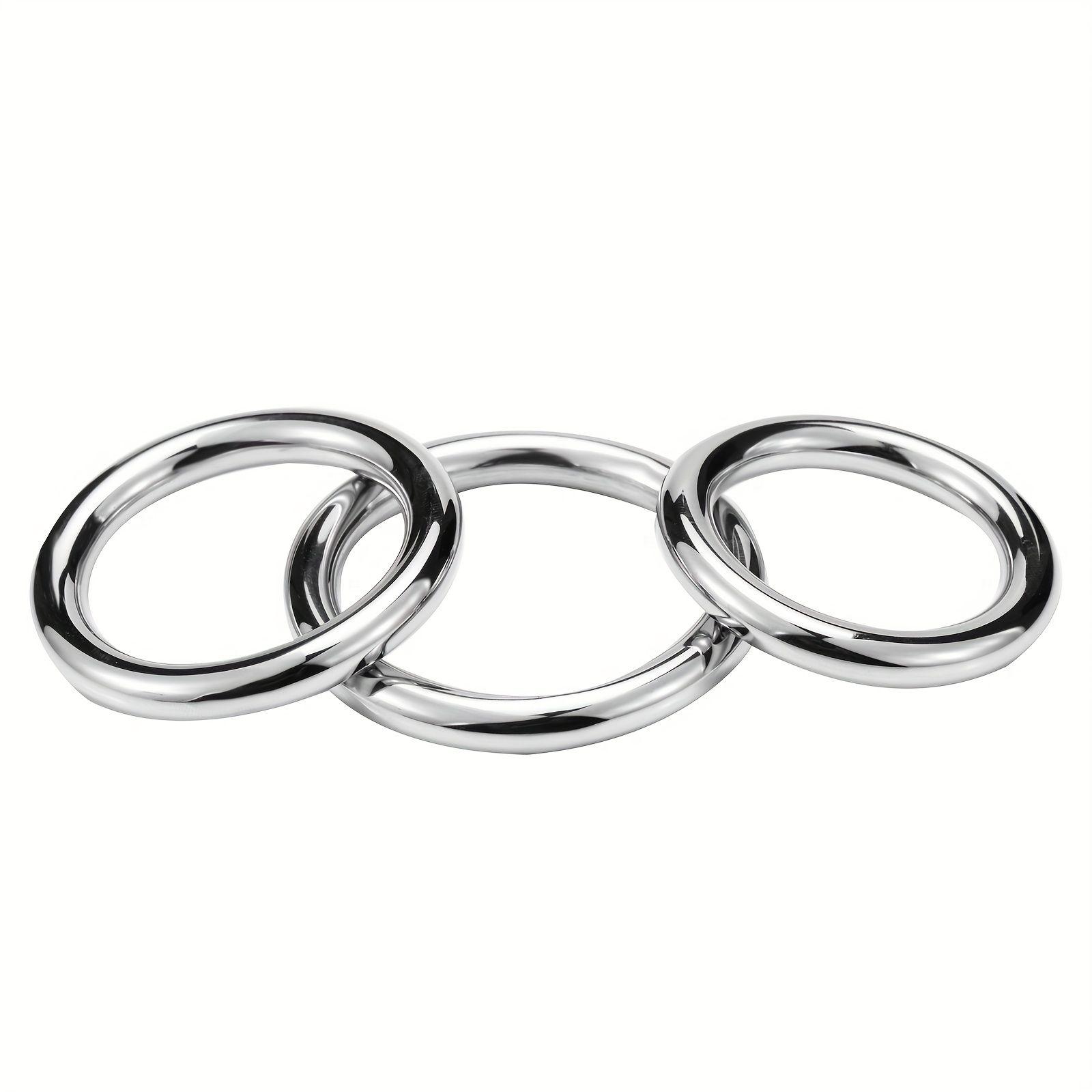 Cock Ring Metal Penis Ring is Sleek and Comfortable Cock Rings for Men Made  of Medical Grade Stainless Steel Penis Rings There are 4 Different Sizes