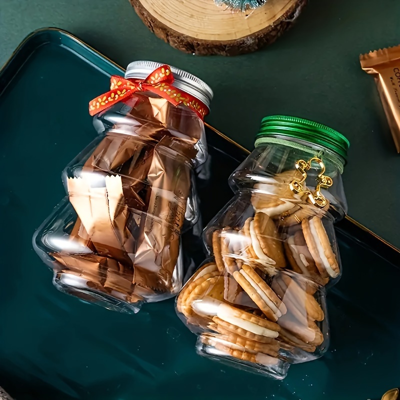 Christmas Glass Candy Jars, Cute Storage Jars With Lids, Dried Fruit Jars,  Snack Airtight Jars - Temu