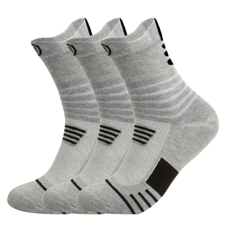 3 Pairs Men's Compression Stockings for Outdoor Activities