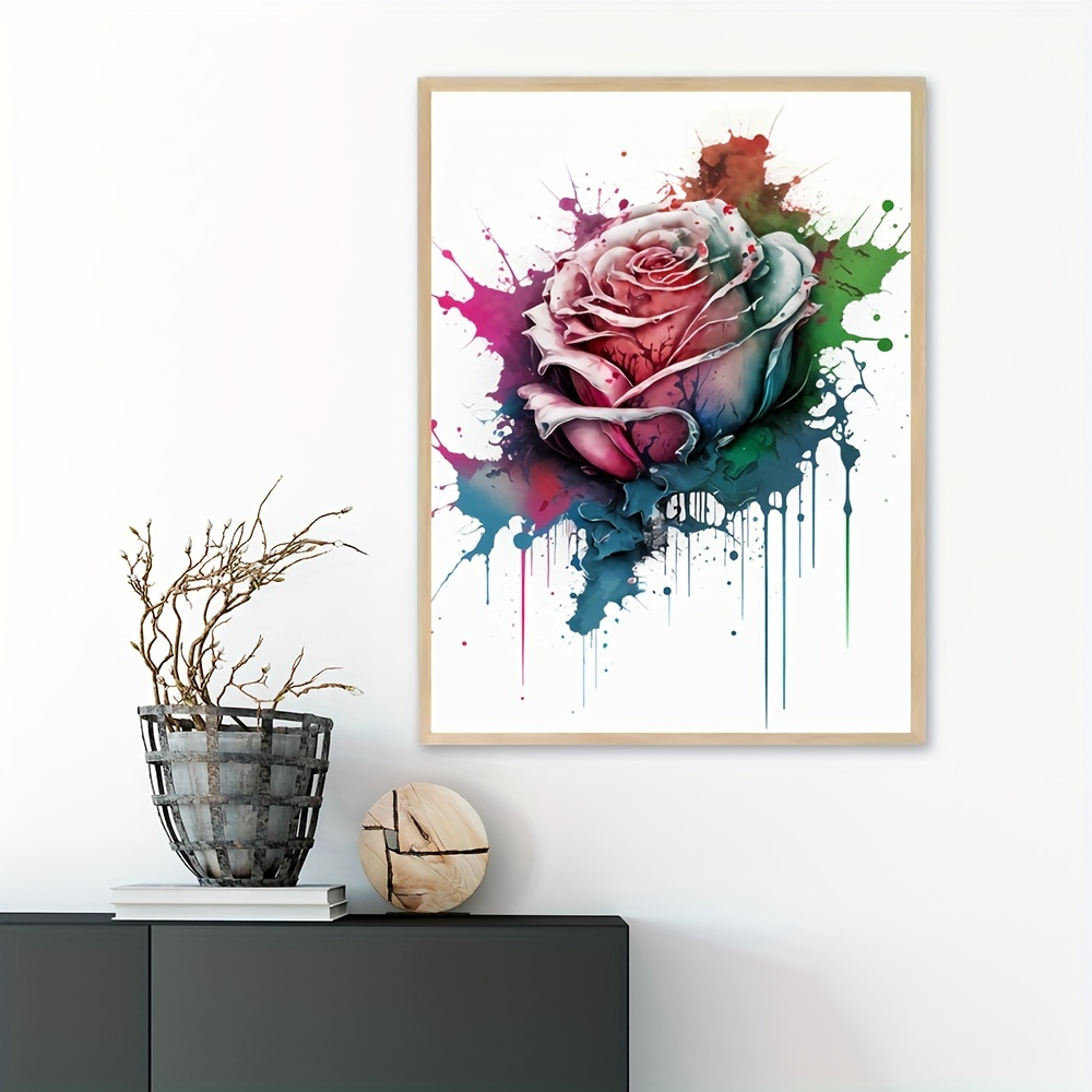 High Quality Printing Oil Painting, Flower Psinting, Large Size Peony  Flower Simple Modern Fashion Poster, Family Room Bar Cafe Study Art Wall  Decoration Poster, Home Decor Gift, Frameless - Temu