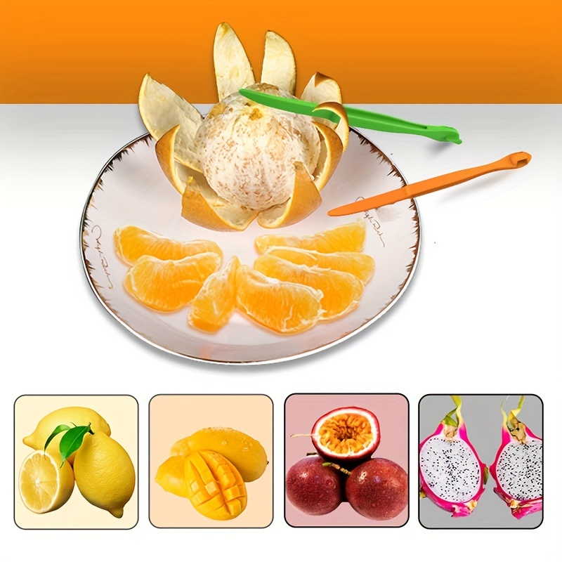 Set of 2 Kitchen Tool Orange Peeler Lemon Grapefruit Citrus Fruit