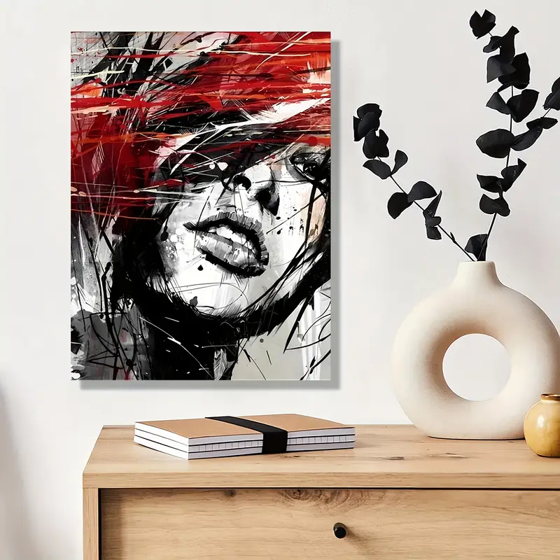 Canvas Painting Abstract Art Painting Portraits Wall Art For - Temu
