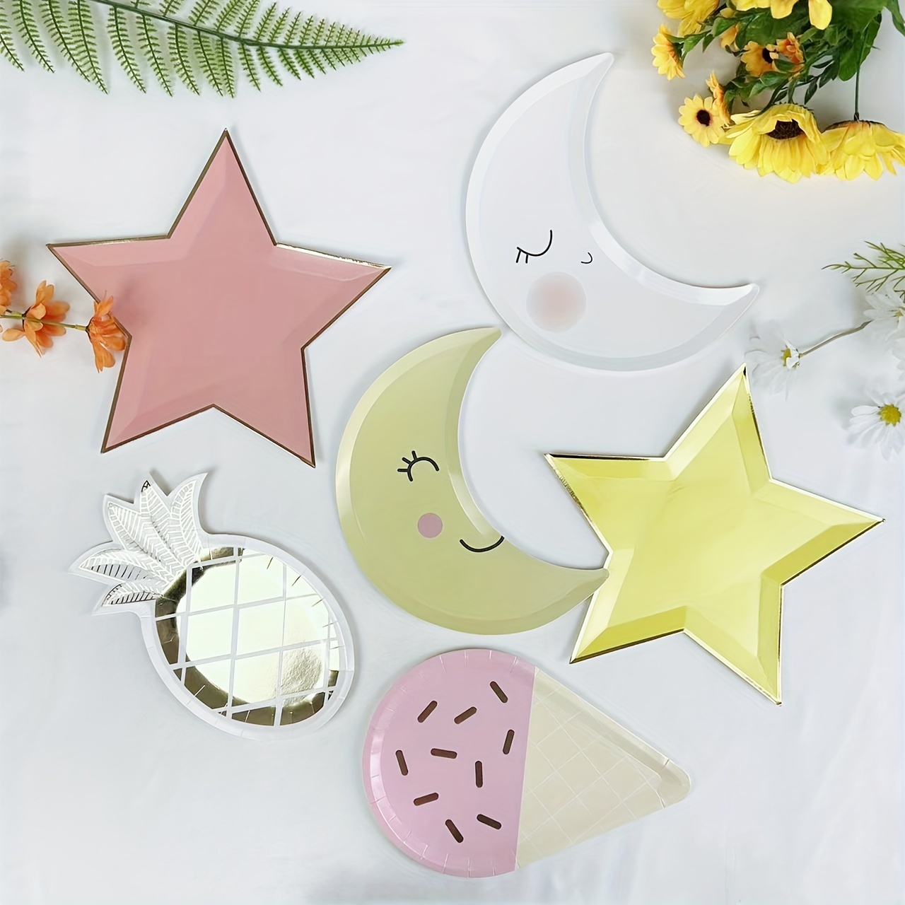 Paper Plate Moon & Star