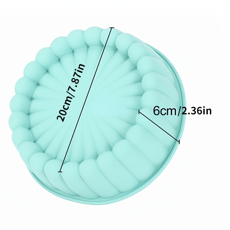 Silicone Charlotte Cake Pan Reusable Mold Fluted Cake Pan Nonstick Round  Molds For Shortcake Cheesecake Brownie