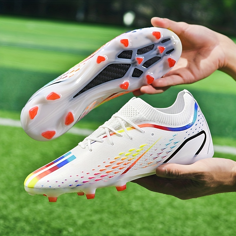 Botas De Fútbol Con Tacos AG Para Hombre, Zapatos De Fútbol Profesionales  Con Cordones Transpirables Antideslizantes Para Adolescentes Y Adultos Para