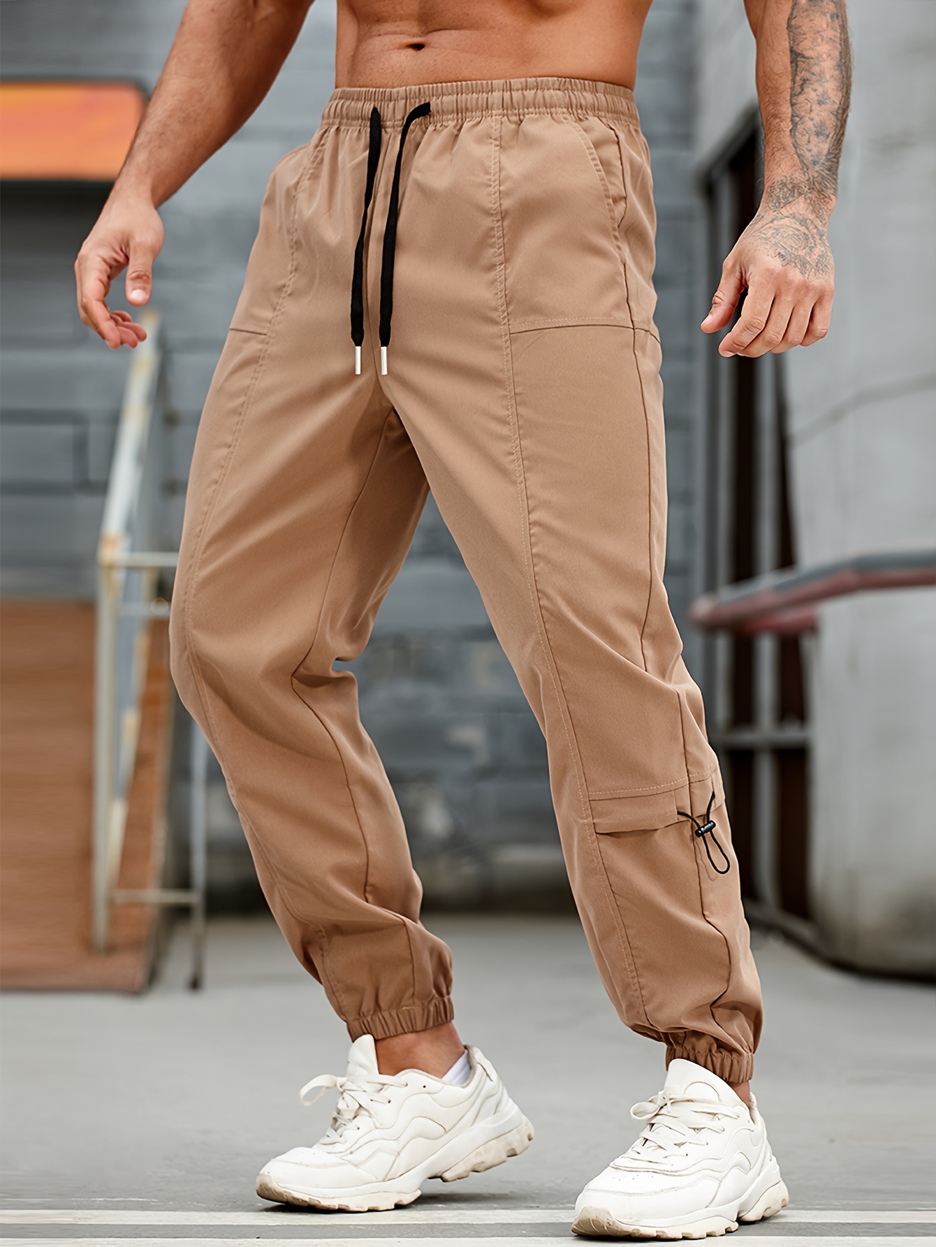Pantalons De Dessin Pour Hommes Avec Un Design Simple, Vêtements De Loisirs  En Plein Air - Vêtements Homme - Temu France