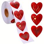 500pcs/roll Thank You Love Stickers Holiday Decoration Gift Series Self-adhesive Stickers Labels