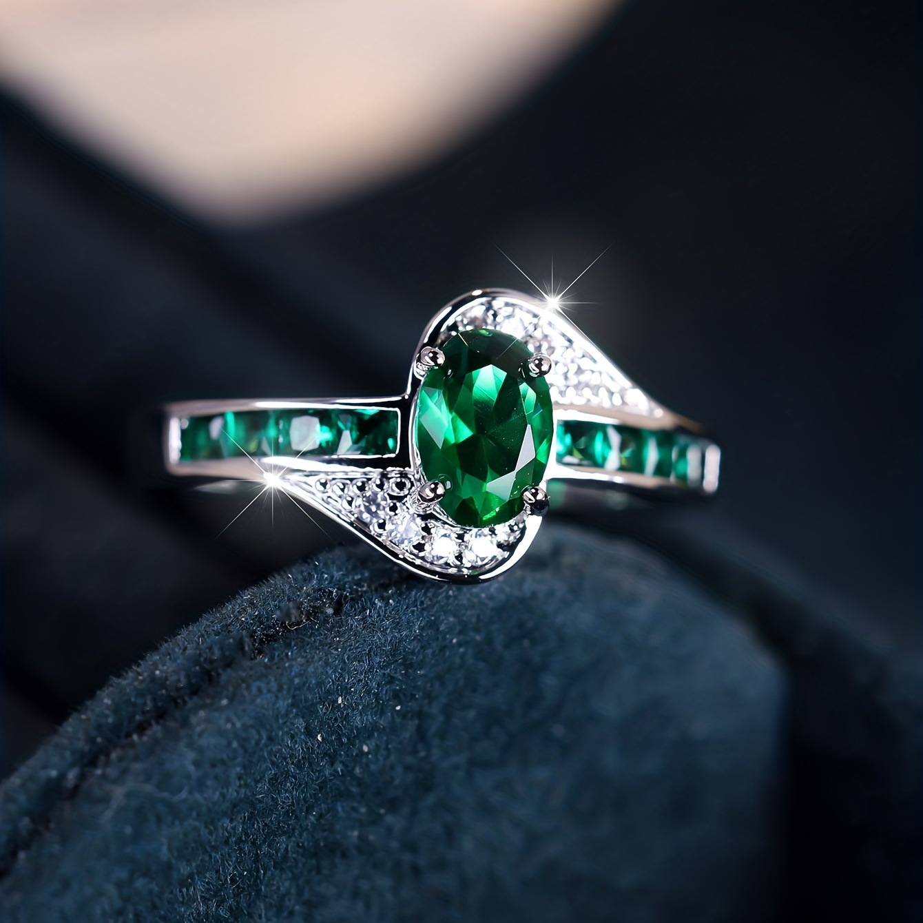  Anillos elegantes, anillo, anillo de damas, anillo clásico,  anillo femenino elegante anillo de boda ovalado joyería simple (color : 6)  : Ropa, Zapatos y Joyería