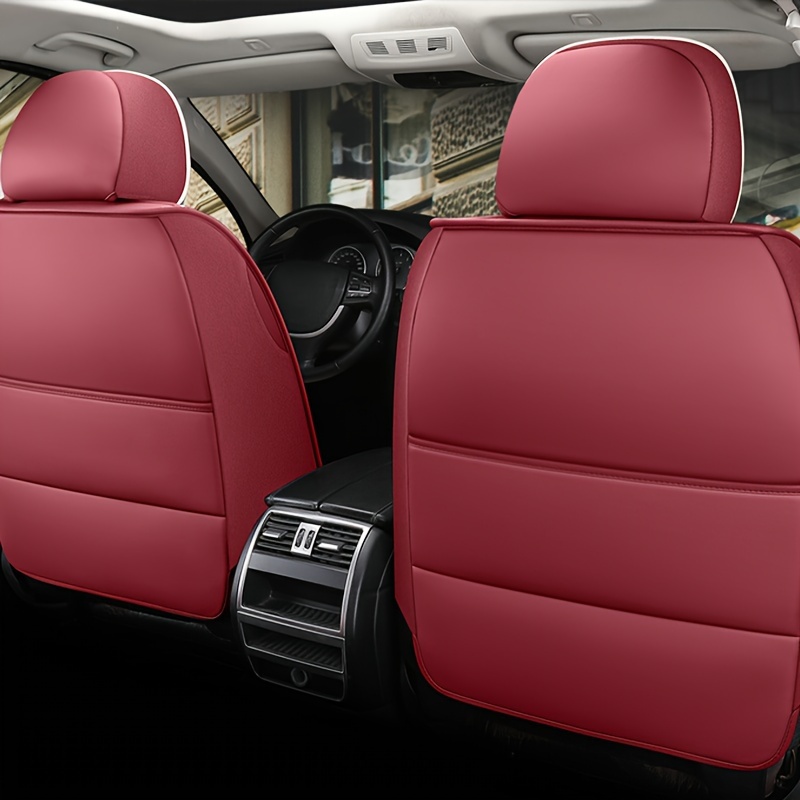 5 seat Luxury Full Covered Car Front And Rear Seats Full Pu - Temu