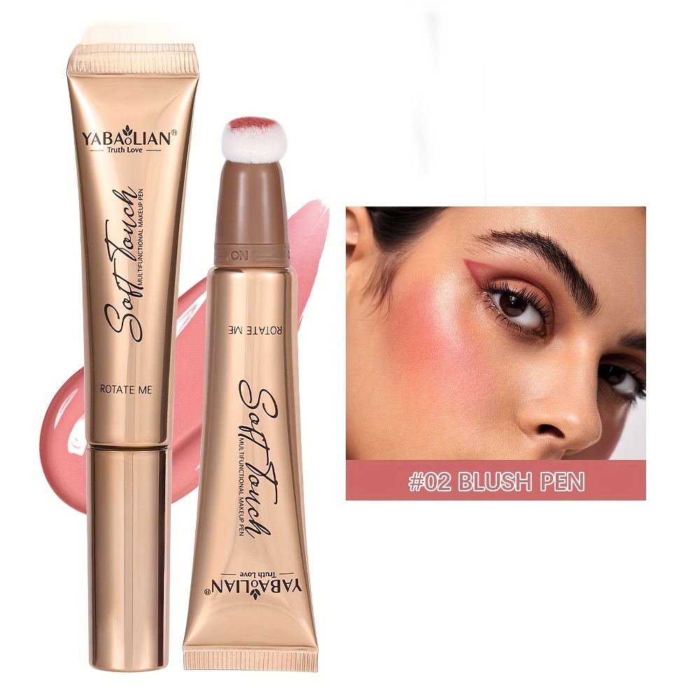 Liquid Contouring Blush Long Lasting Brightening Cheek con applicatore  Highlighter Blush Pen