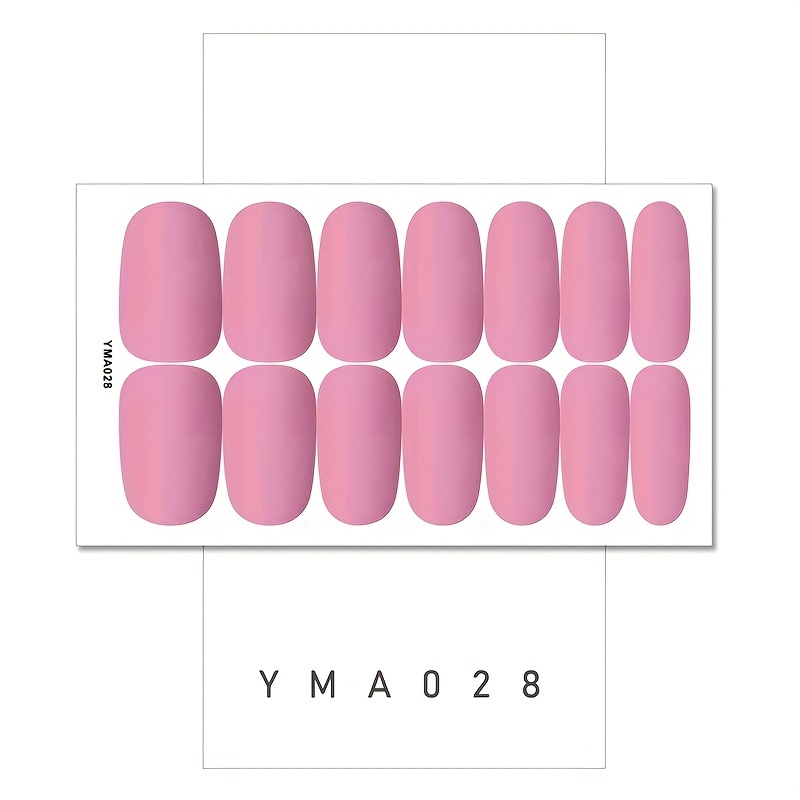 solid color nail polish strips nail wraps with nail file self adhesive gel nail strips classic retro nail stickers full nail wraps for women girls nail art 7 sheets