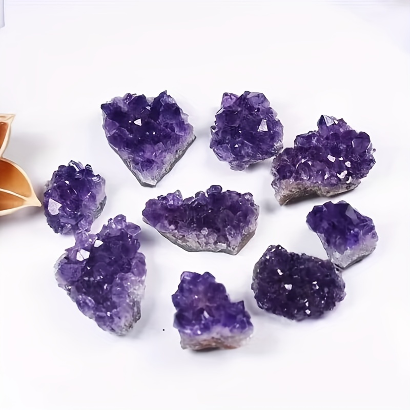 Natural Amethyst Cluster Healing Stone, Aromatherapy