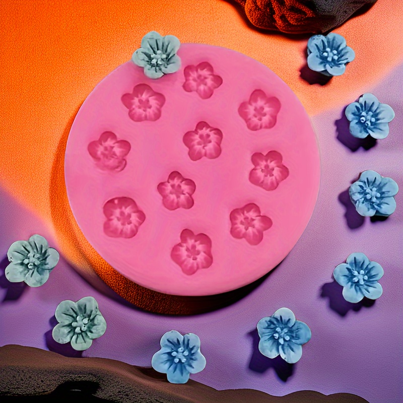 Flower Press Silicone Mould Polymer Clay Micro Cutters - Temu