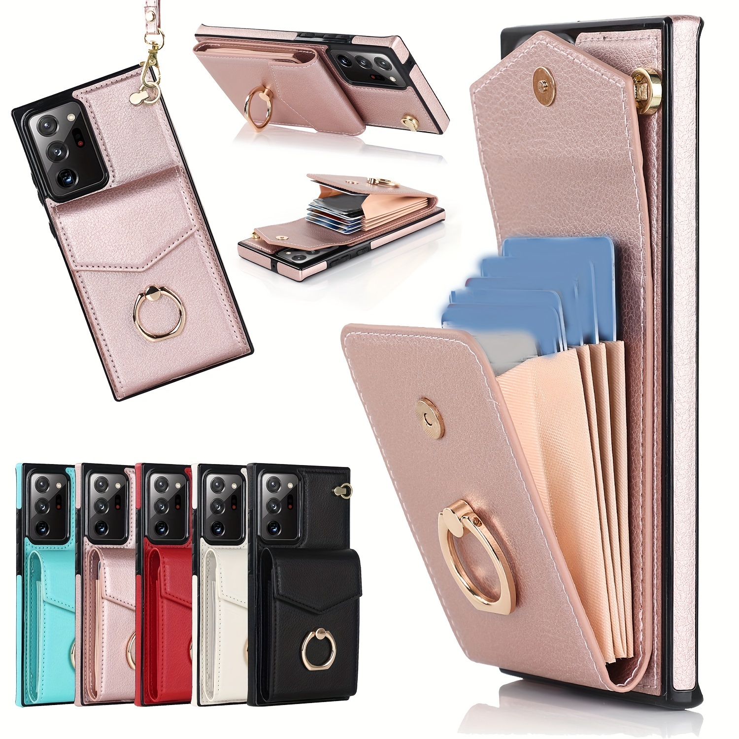 luxury lv gucci Galaxy s23 z fold 5 4 a54 5g case leather wallet card