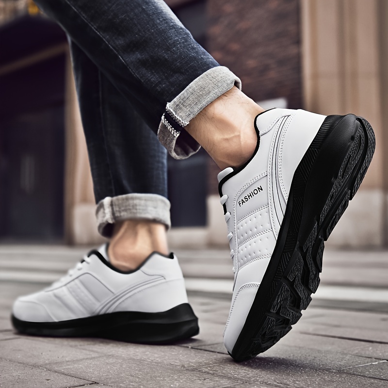 Men's Shock Absorption Running Shoes Non Slip Lace Up Sneakers