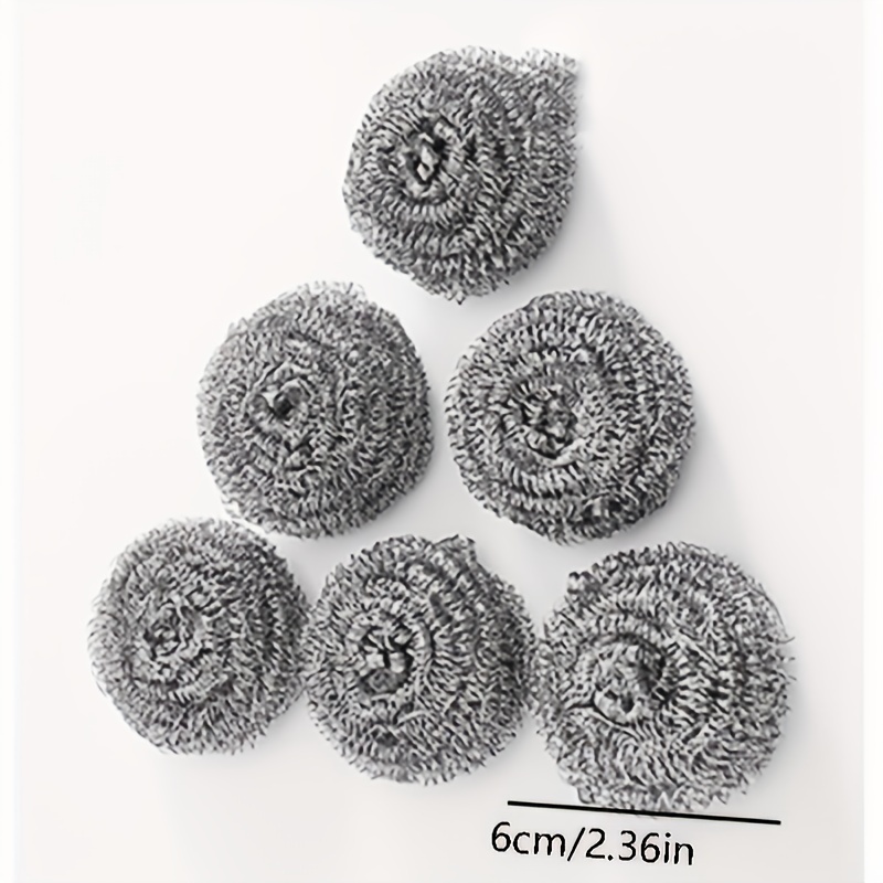 15 Pack Steel Wool Scrubber, Metal Kitchen Scrubbing Sponges, Dishwashing  Scouring Pads Heavy Duty, Premium Stainless Steel Scrubbers for Cleaning