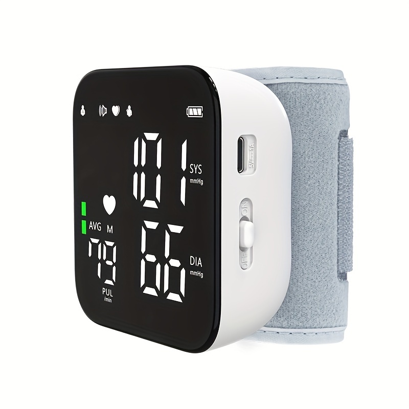 Blood Pressure Machine Wrist Blood Pressure Monitor Lcd - Temu