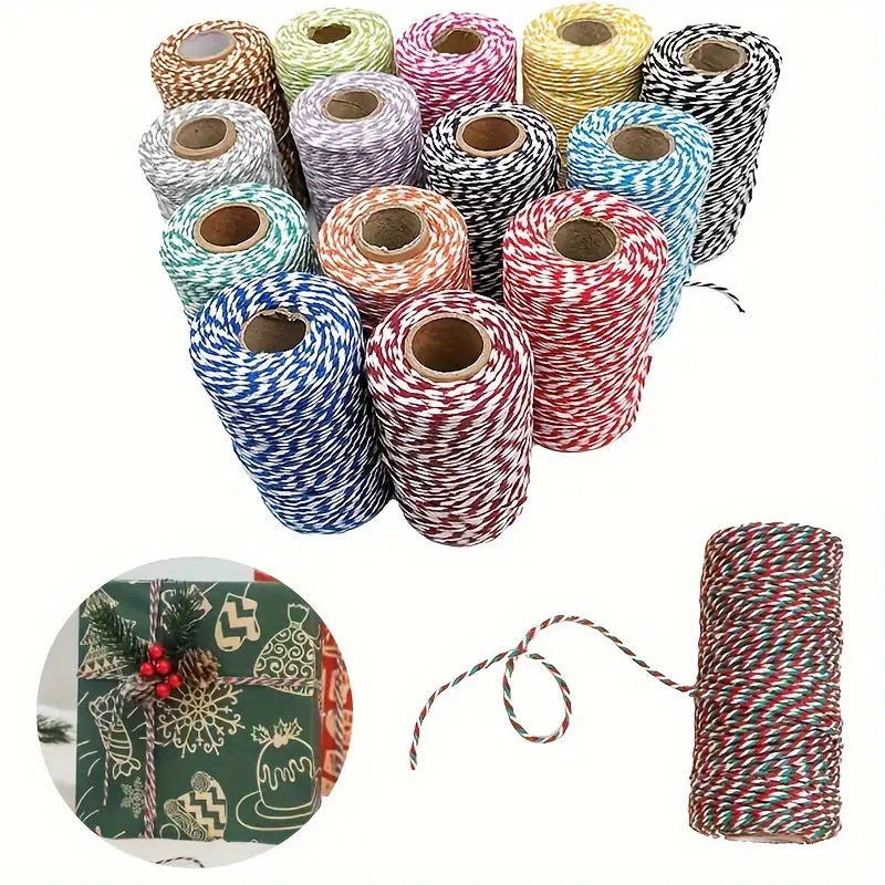 Cotton Rope Christmas Cotton Rope Gift Packaging Thick - Temu