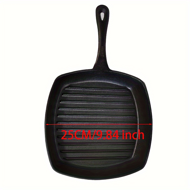 Pan Lid Cast Iron Grill Frying Square Skillet Cover 12 Inch