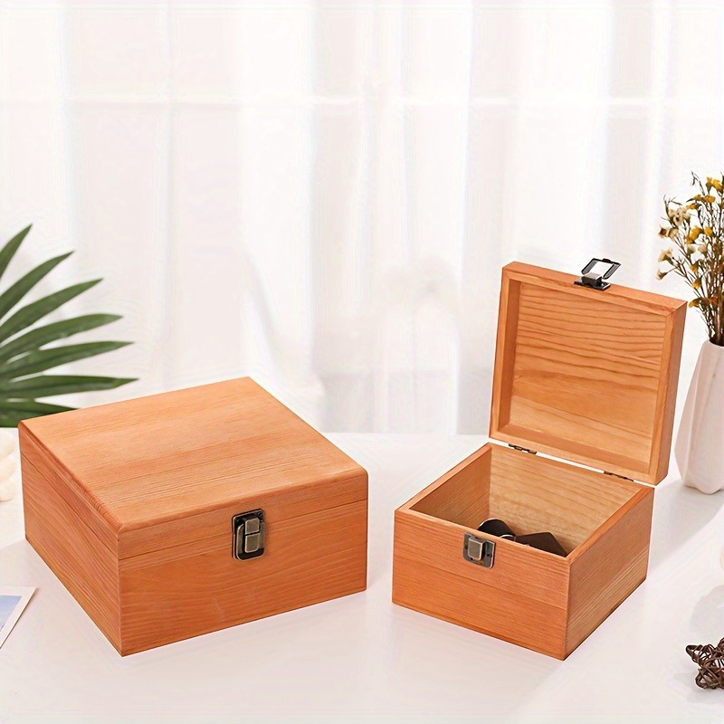 3 layer Book Shaped Storage Box Pu Wooden Storage Box Retro - Temu