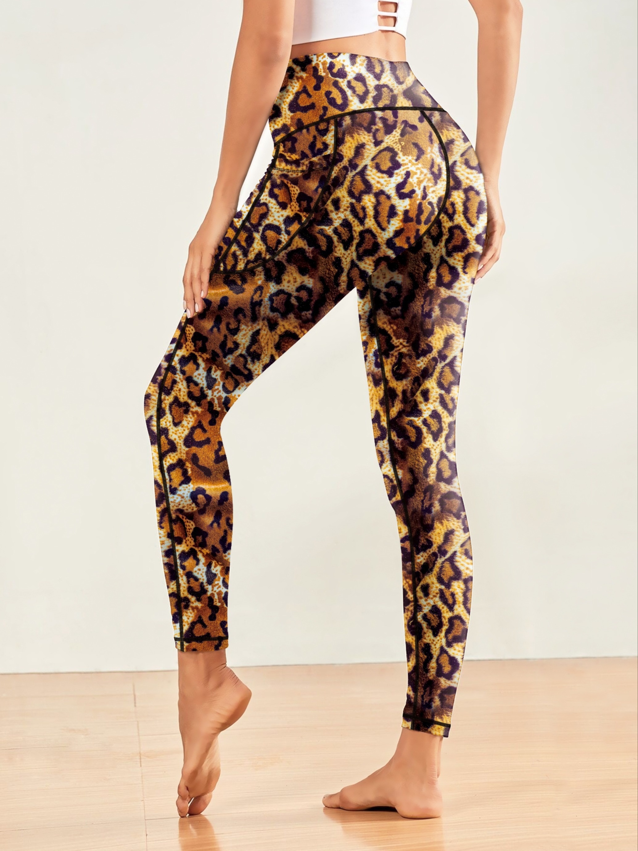 Leopard print hotsell workout tights