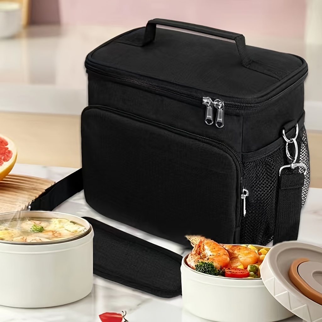 Square Thicken Thermal Lunch Bag Bento Box Food Carrier Insulated Cooler  Storage Bags Large Ice Pack Picnic Pouch Women Lunchbag - Lunch Bags -  AliExpress