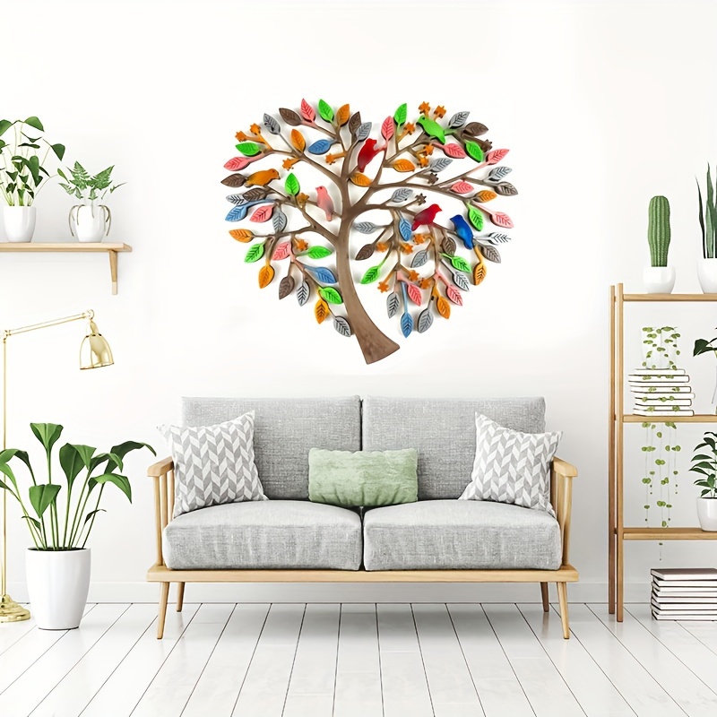 sticker decoration murale arbre a coeur