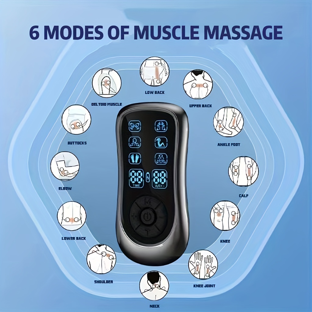 Rechargeable Tens Unit Tens/pms Ems Muscle Stimulator, 2nd Gen 16 Modes &  10 Upgraded Pads For Natural Pain Relief & Management, Electric Pulse  Impuls