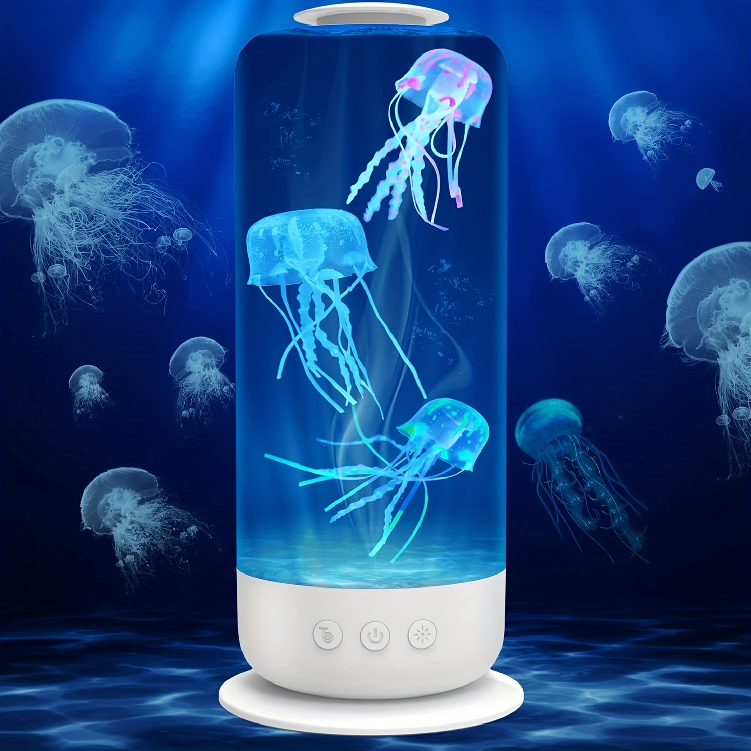 Lampe Meduse Lampe A Lave Aquarium Réservoir Veilleuse Changeante de  Couleur avec Télécommande,Lumière d'ambiance Jellyfish L[~195] - Cdiscount  Maison