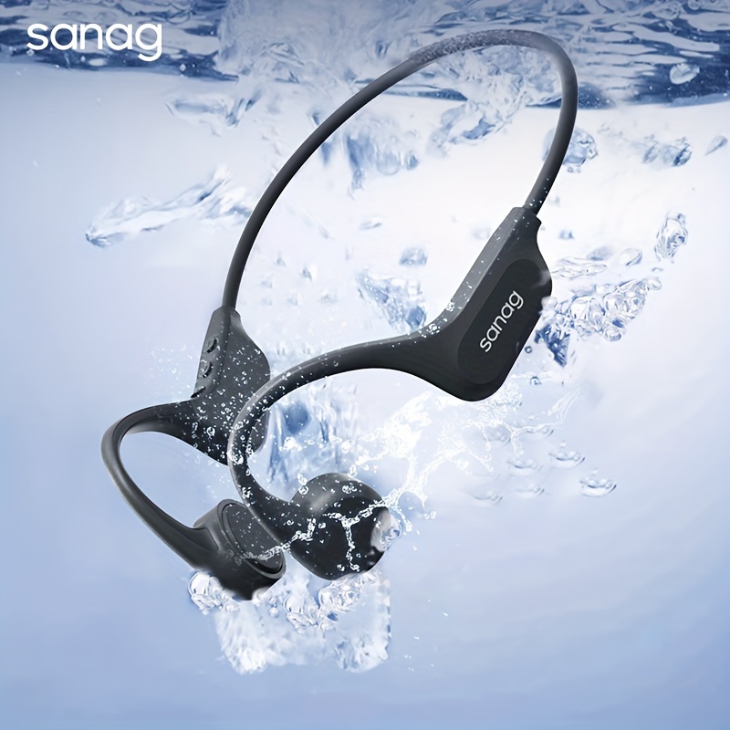 Auriculares de conducción ósea, auriculares de natación ultraligeros IP68,  impermeables, Bluetooth 5.0, auriculares deportivos inalámbricos con