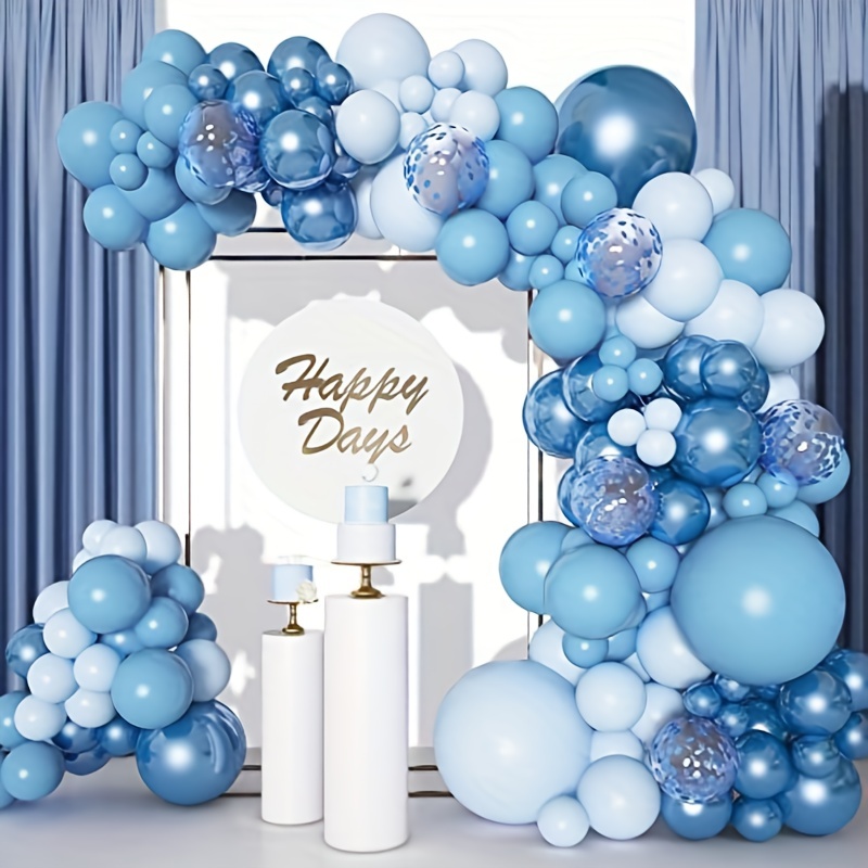 Under the Sea Baby Shower Decorations for Boy, Ocean Theme Baby Shower  Decorations - Under The Sea Baby Shower Backdrop, Balloon Garland Kit Green  and Blue, Ocean Animals Foil Balloons, Balloons 