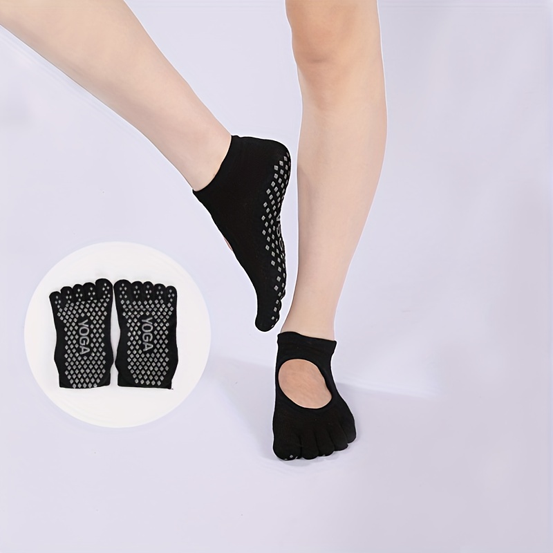 Non-Slip Pilates & Gentle Gym Ballet Sport Socks - Black