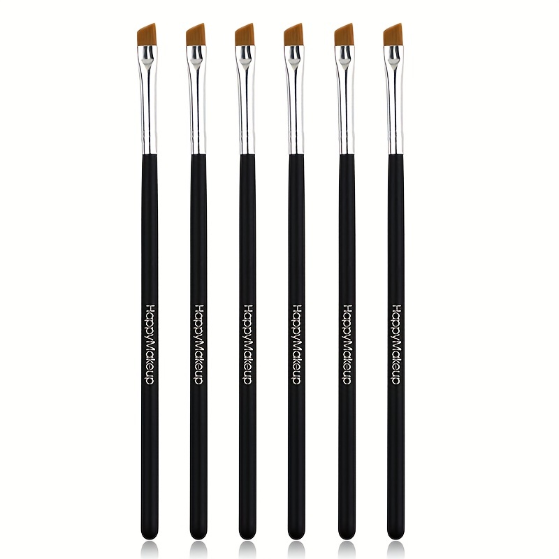 Angled Eyebrow Brush Soft Brush Wood Handle Brush Angled Eyeliner