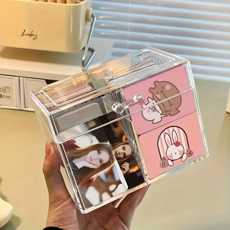 Mini Toy Card Storage Small Card Acrylic Transparent Storage