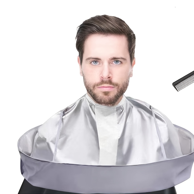 

Unisex Adult Haircut Cape - Waterproof Hair Trimming Bib With Adjustable Neck Closure, Foldable Hairdressing Apron, Easy Clean Barber Gown For Haircut And Shaving Tools & Accessories