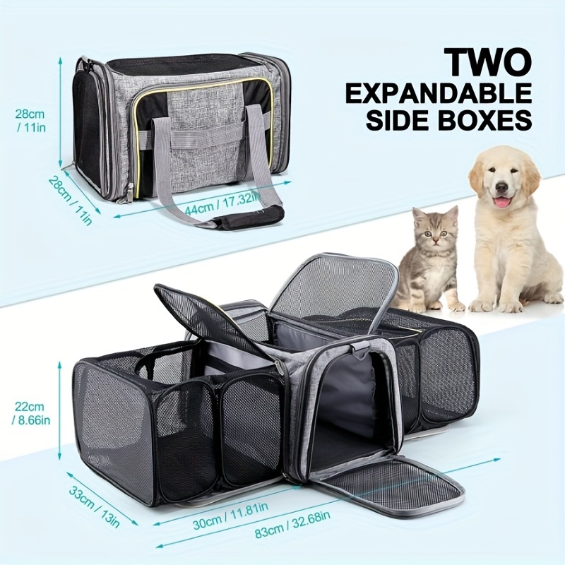 Large-capacity Foldable Pet Bag For Cats And Small Dogs - Convenient And  Comfortable Pet Carrier For Travel And Outdoor Activities - Temu