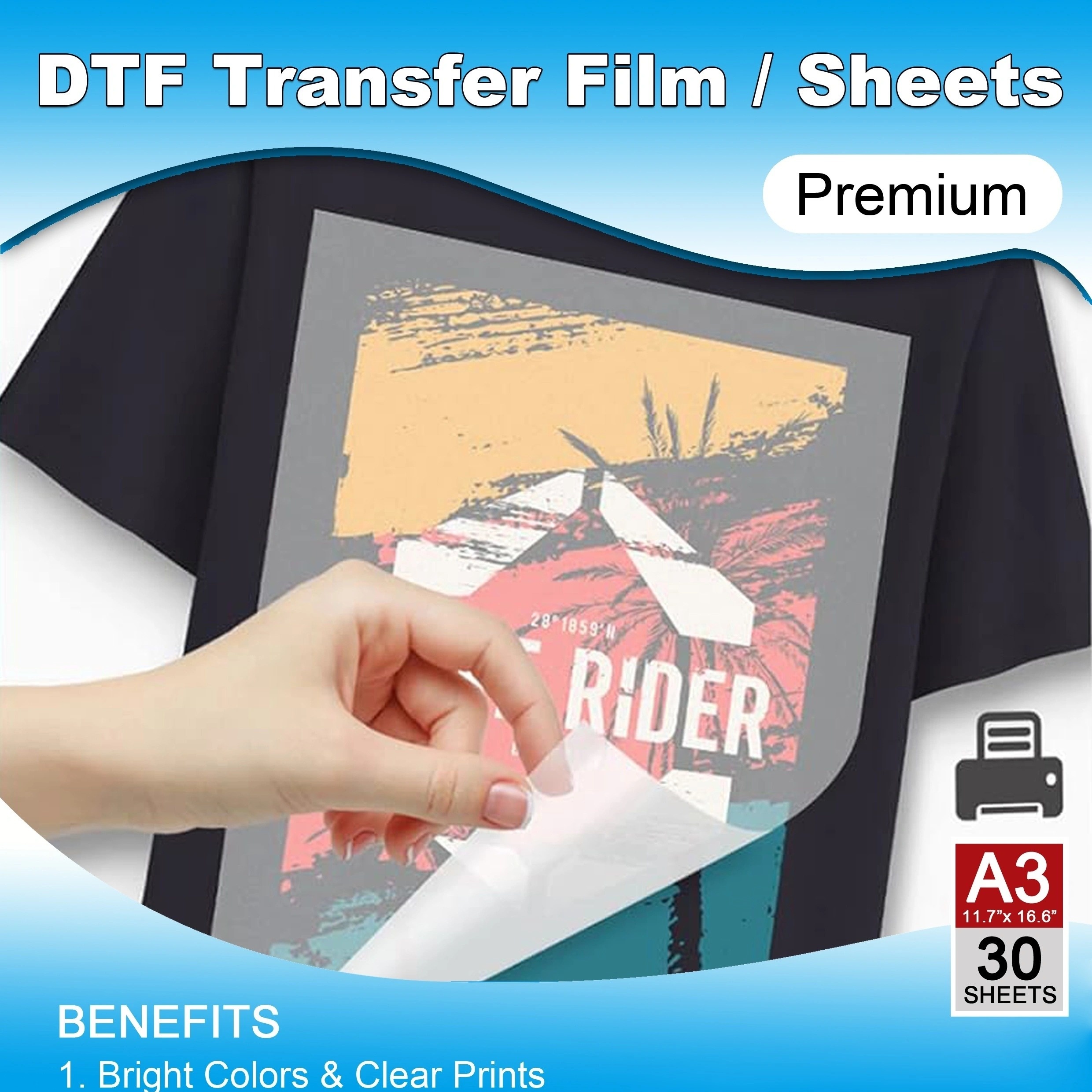 Dtf Transfer Film Paper A4 A3 Matte Double side Clear - Temu