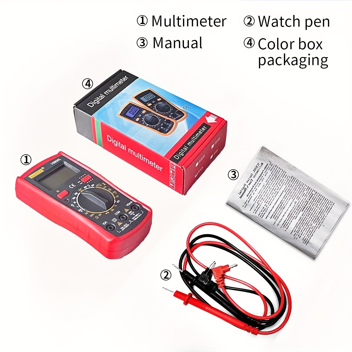 ANENG SZ06 2000 Counts Digital Multimeter Voltage Resistance Meter