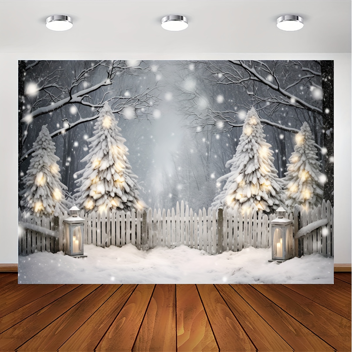 3pcs Winter Snowflake Decorations, White Standing Wooden Snowflakes  Christmas Snow Flakes Decorating Tabletop Wooden Snowflakes Decor, For Home  Photo