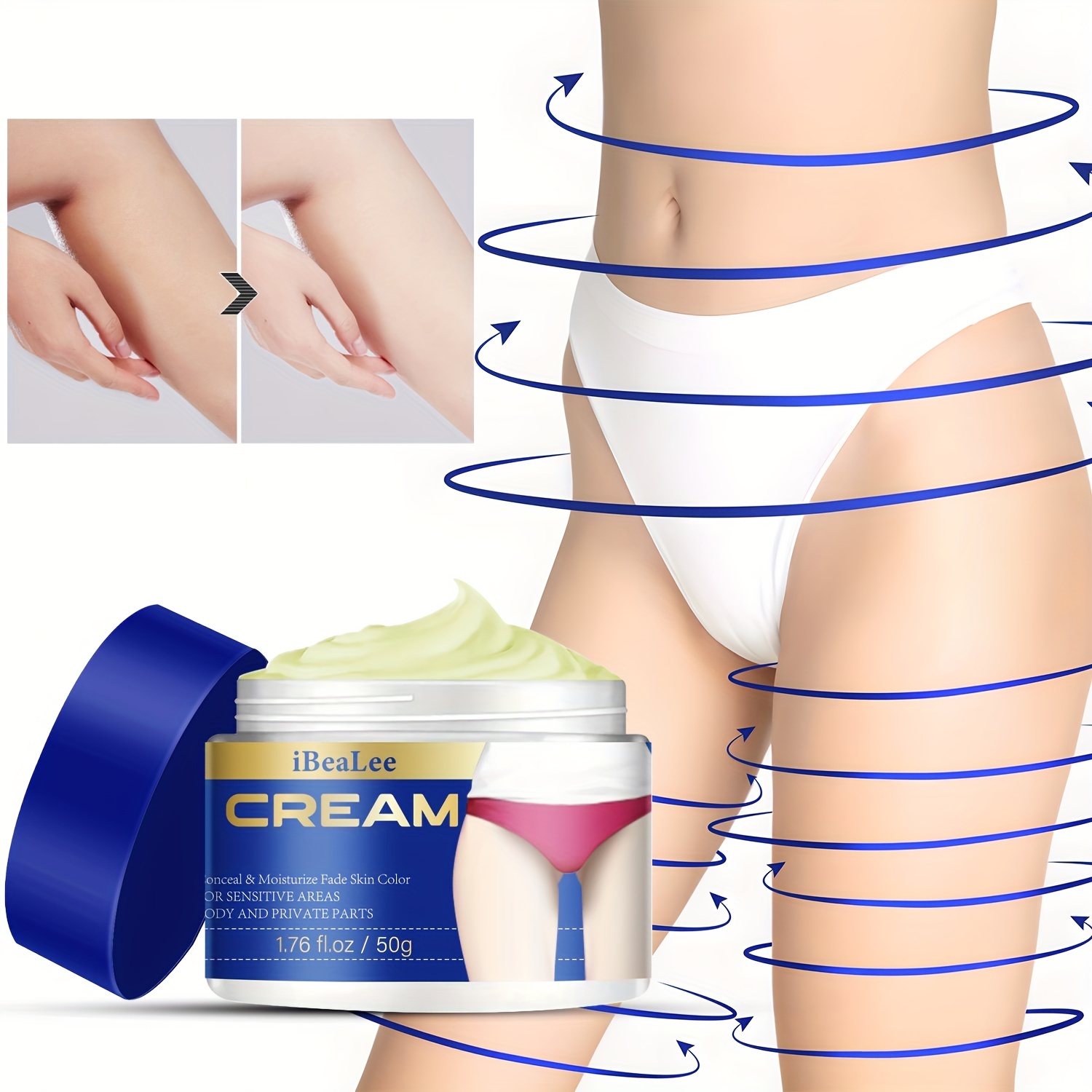 Intimate Area Dark Spot Corrector-Underarm Cream for Armpit, Knees, Elbows,  inner Thigh, Private Parts- Intimate Skin Cream
