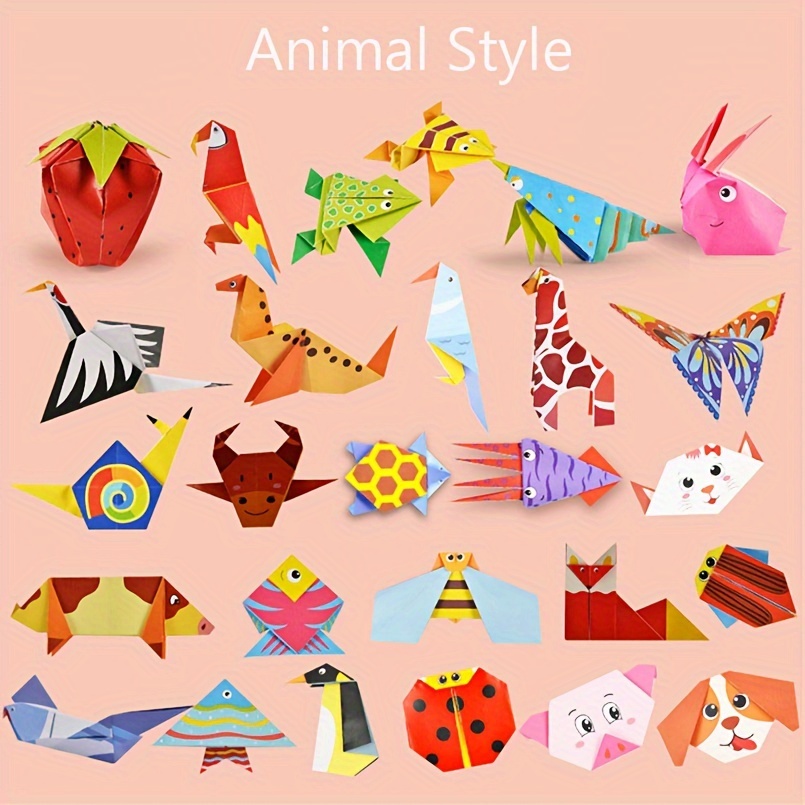 Origami Kit Toys for Kids 8-12,16 Style 3D Animal Origami Paper