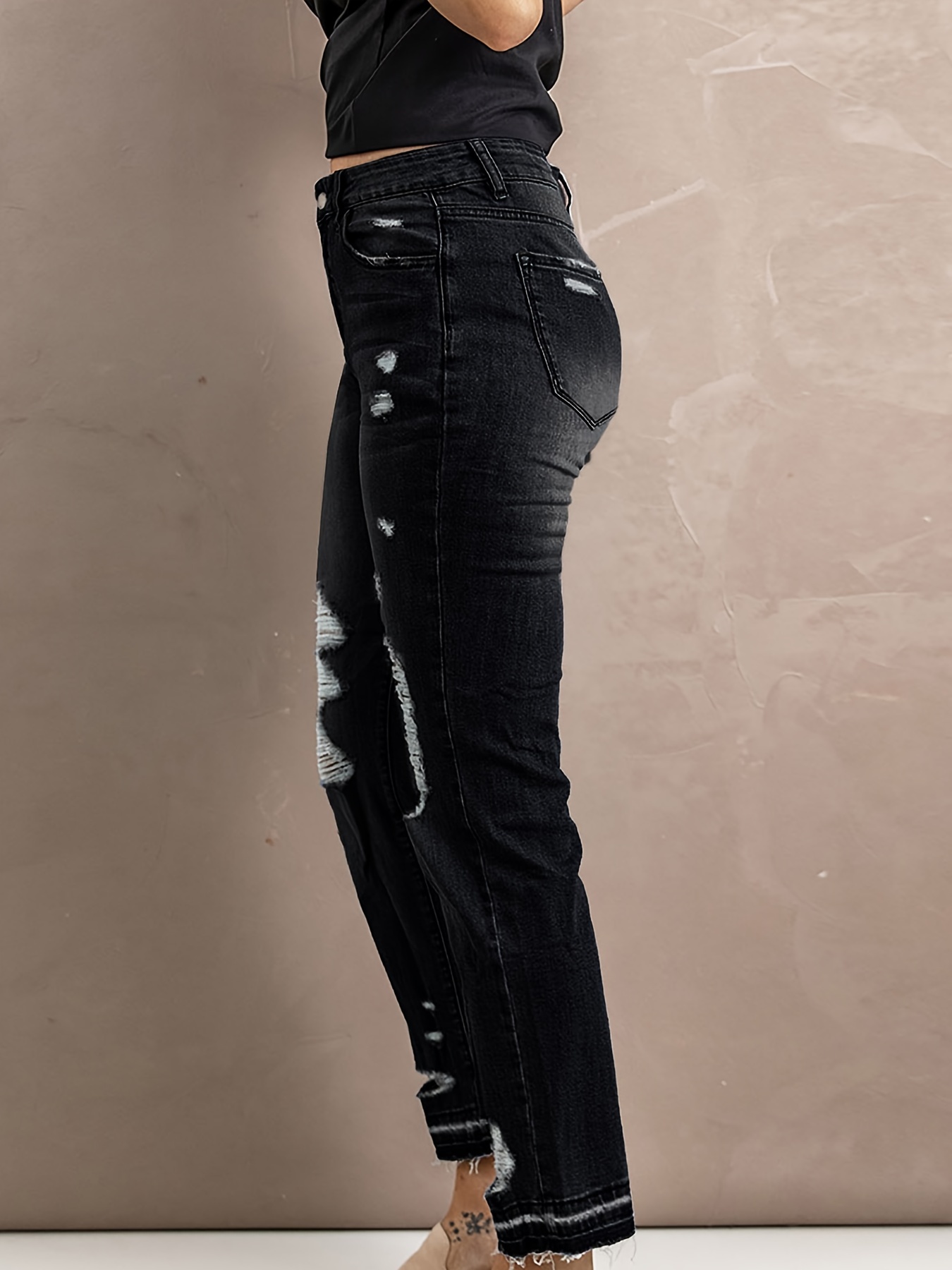 PacSun Black Ripped High Waisted Jeggings
